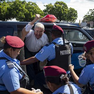 Les manifestations ont été durement réprimées au Nicaragua. [EPA/Keystone - Jorge Torres]