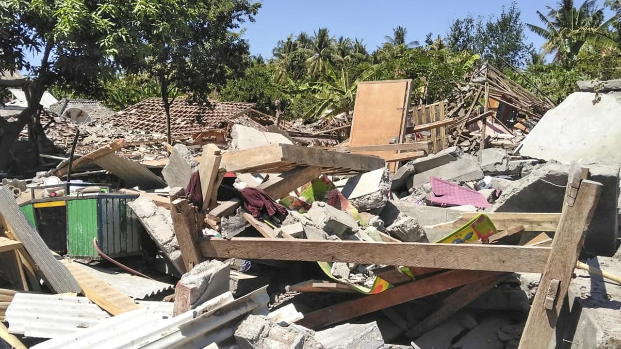 De multiples séismes frappent à nouveau l'île indonésienne de Lombok. [Keystone - EPA]