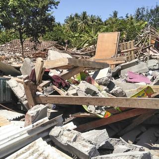 De multiples séismes frappent à nouveau l'île indonésienne de Lombok. [Keystone - EPA]