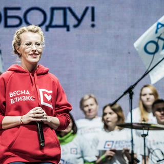 Ksenia Sobtchak a annoncé jeudi créer son propre parti. [NurPhoto/AFP - Celestino Arce]