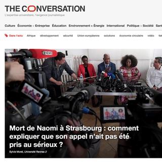 Capture d'écran du site TheConversation.fr [TheConversation.fr]