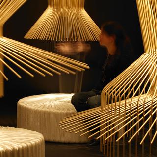 Atelier oï, A Composition for Cords, Centro Culturale Svizzero, installation, Milan, 2006. [atelier oï - Museum für Gestaltung Zürich]
