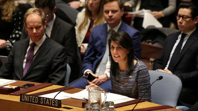 L'ambassadrice des États-Unis à l'ONU Nikki Haley [Reuters - Amr Alfiky]