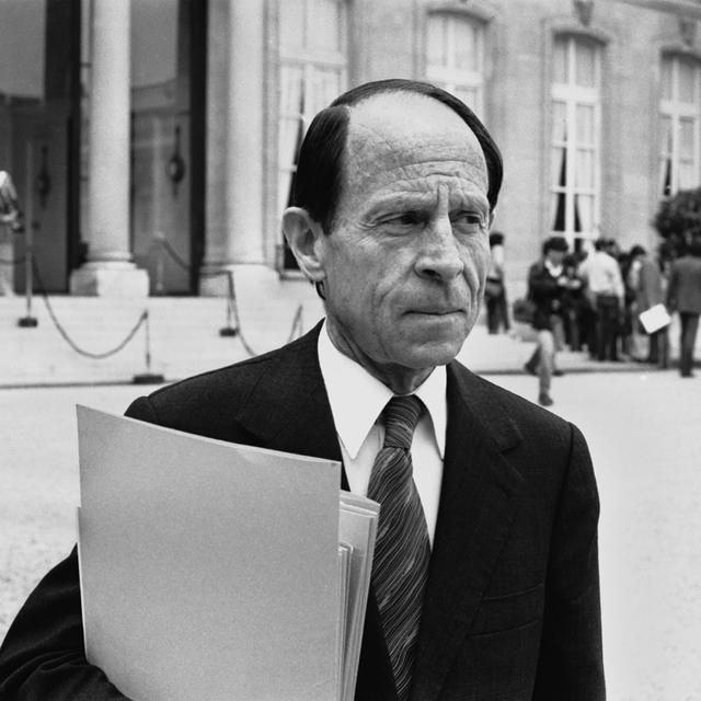 Portrait de Michel Jobert, ministre des affaires étrangères de 1981 à 1983. [AFP - Jacques Cuinières]