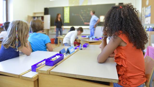 Une classe primaire (photo prétexte). [Keystone - Christian Brun]