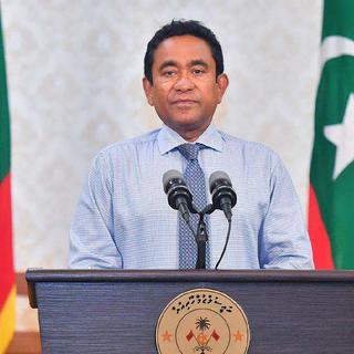 Le président sortant des Maldives, Abdulla Yameen, a accepté sa défaite face au candidat de l'opposition Abrahim Solih. [Présidence des Maldives/AFP]