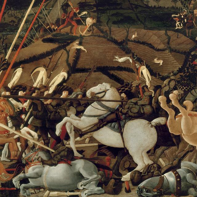 La déroute de San Romano (Bataille de San Romano). Troisième épisode: la défaite de Bernardino della Ciarda. ( Paolo di Dono dit Paolo Uccello, 1456).
Luisa Ricciarini/Leemage
AFP [Luisa Ricciarini/Leemage]