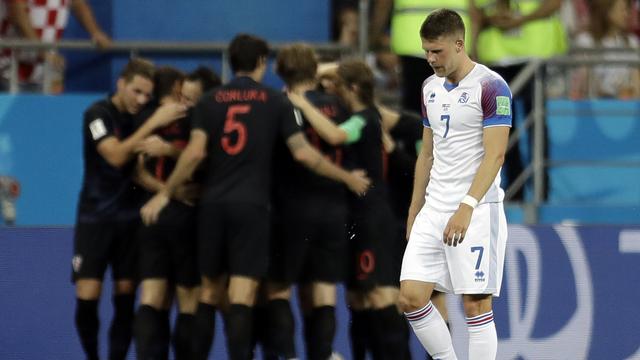 Johann Gudmundsson et l'Islande sont éliminés de la Coupe du monde. [Natacha Pisarenko]