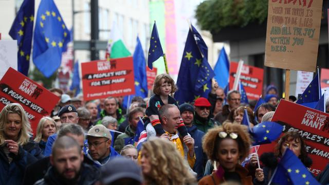 Ces derniers mois, de nombreuses réactions anti-Brexit ont eu lieu en Grande-Bretagne. [Reuters - Hannah McKay]