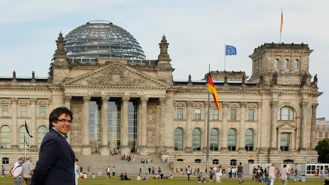 Carles Puidgemont avait quitté l'Espagne pour l'Allemagne. [Reuters - Marcelo del Pozo]