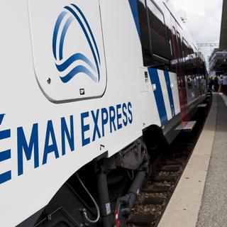 Le Léman Express a été présenté comme la colonne vertébrale du Grand Genève par le nouveau ministre des Transports genevois Serge Dal Busco. [Keystone - Jean-Christophe Bott]