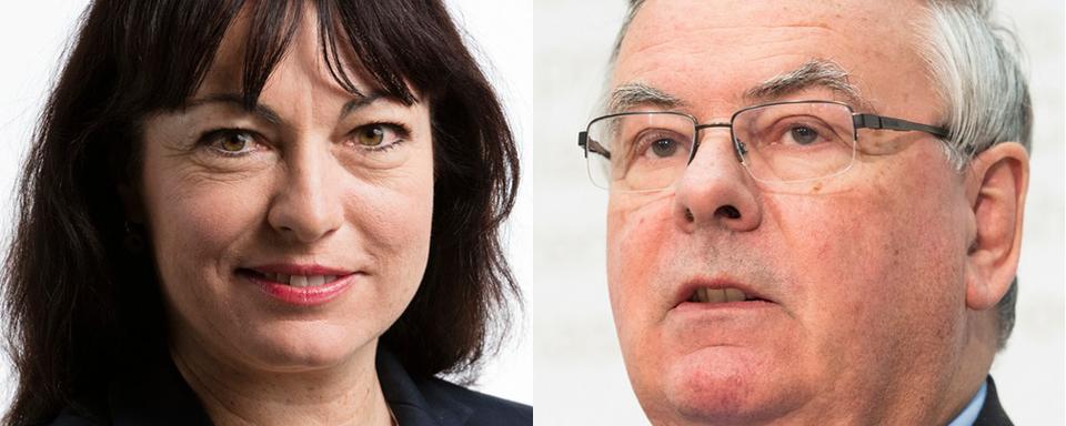 Géraldine Savary (PS-VD) et Jean-François Rime (UDC-FR).