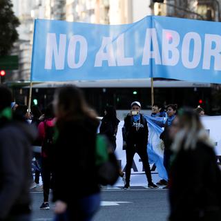 Aujourd'hui, les Argentines risquent jusqu'à quatre ans de prison en cas d'avortement. [Reuters - Marcos Brindicci]