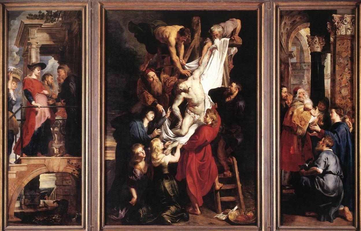 "Descente de croix" de Rubens. [wikiart]