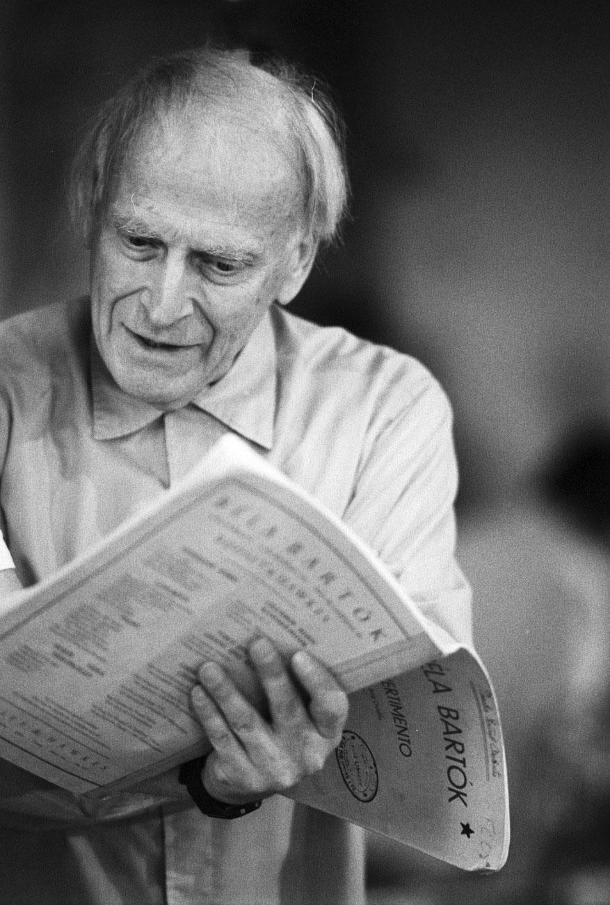 Le violoniste lors du Yehudi Menuhin Festival à Saanen dans le canton de Berne en 1986. [Keystone]