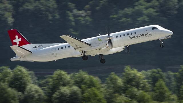 Les avions de SkyWork Airlines sont cloués au sol depuis mercredi soir. [Keystone - Pablo Gianinazzi]