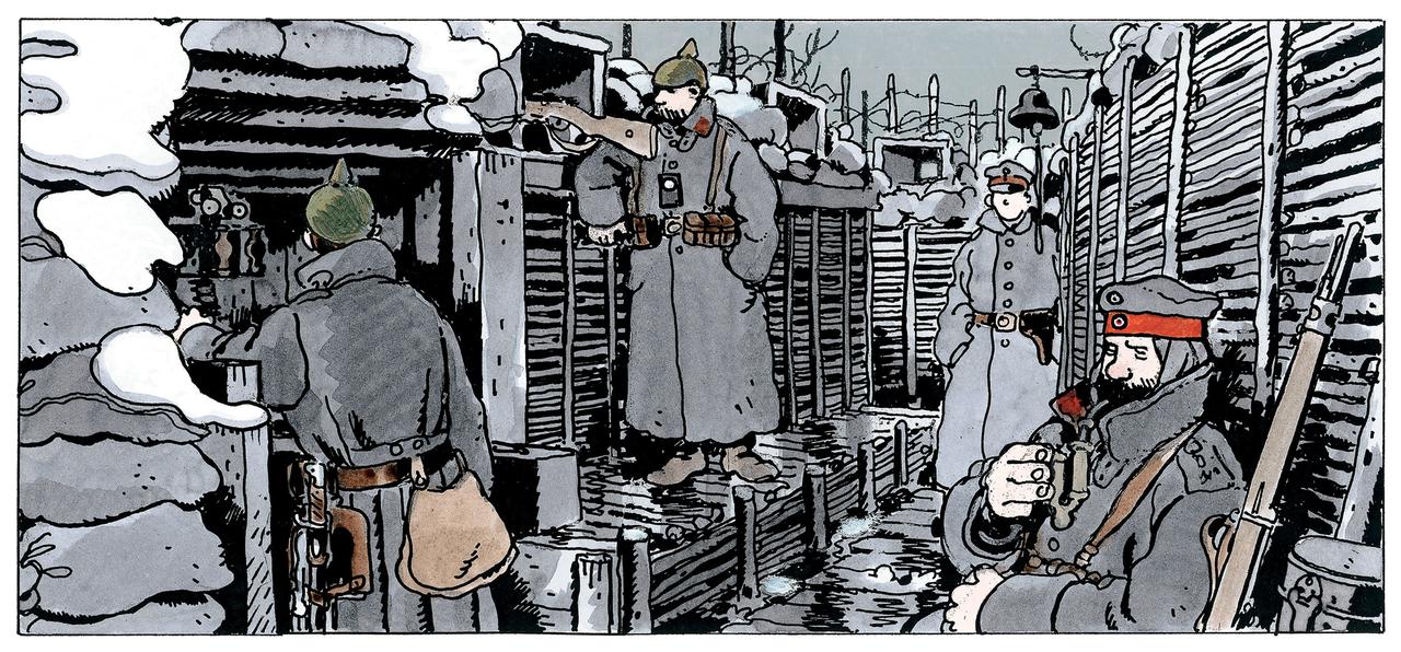 Une illustration tirée de "Putain de guerre!" de Jacques Tardi. [Casterman]