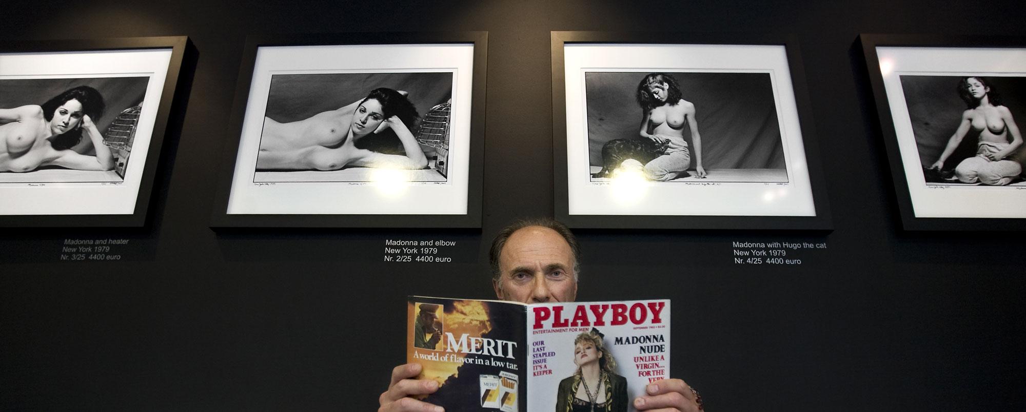 Madonna à 21 ans, posant nue devant le phtographe Martin Schreiber. [AFP PHOTO/ANP - ADE JOHNSON]