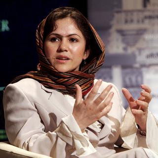 Fawzia Koofi, parlementaire afghane, en 2007. [Keystone - Virginia Mayo]