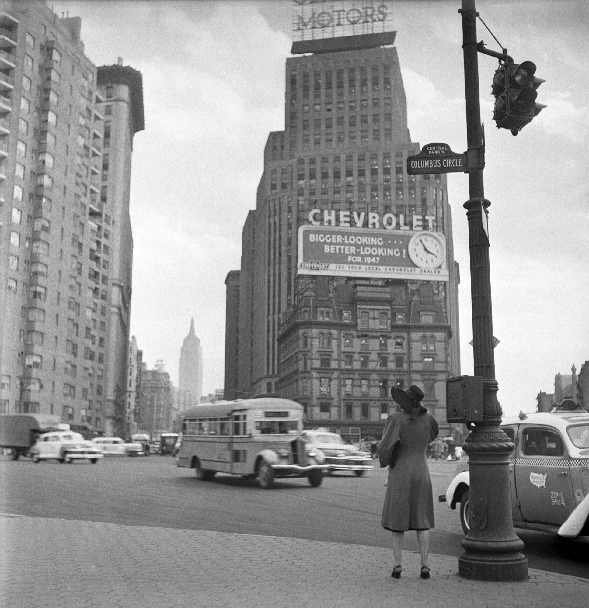 Broadway, New York, dans les années 1950. [AFP - Eric Schwab]