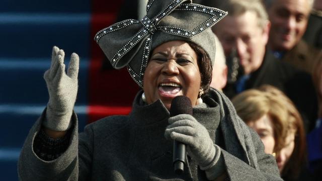 Aretha Franklin lors de l'investiture de Barack Obama. [Reuters - Jason Reed]