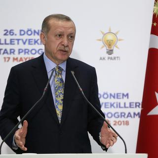 Le président turc Recep Tayyip Erdogan, photographié le 17 mai 2018. [Presidential Press Service/AP/Keystone]