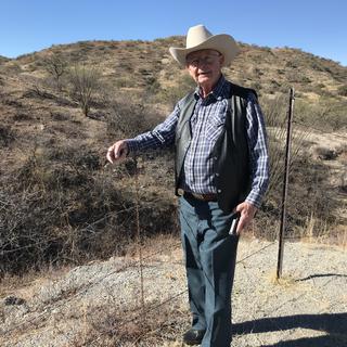 Jim Chilton, propriétaire d'un ranch en Arizona près de la frontière avec le Mexique. [RTS - Raphaël Grand]