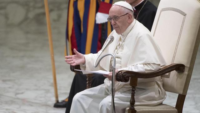 Le pape François au Vatican, le 1er août 2018. [EPA/Keystone - Maurizio Brambatti]