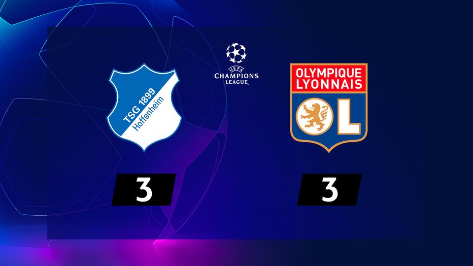 3e journée, TSG Hoffenheim - Lyon (3-3): le résumé de la rencontre