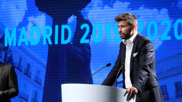 La nouvelle Coupe Davis est organisée par la société du célèbre footballeur du FC Barcelone Gerard Piqué. [Keystone - Fernando Alvarado - EPA]