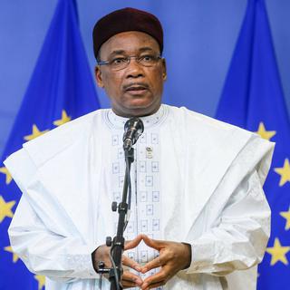 Le président du Niger, Mahamadou Issoufou. [Keystone - Stephanie Lecoq - EPA]