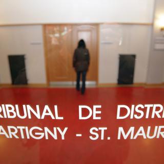 Une vue du Tribunal de district de Martigny - St-Maurice. [Keystone - Olivier Maire]