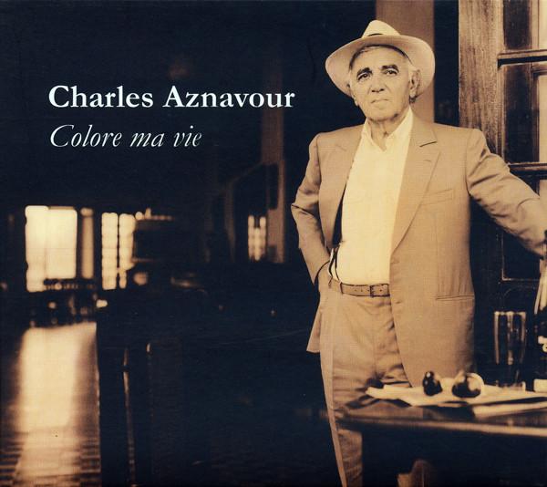Pochette de l'album "Colore ma vie" de Charles Aznavour. [DR]