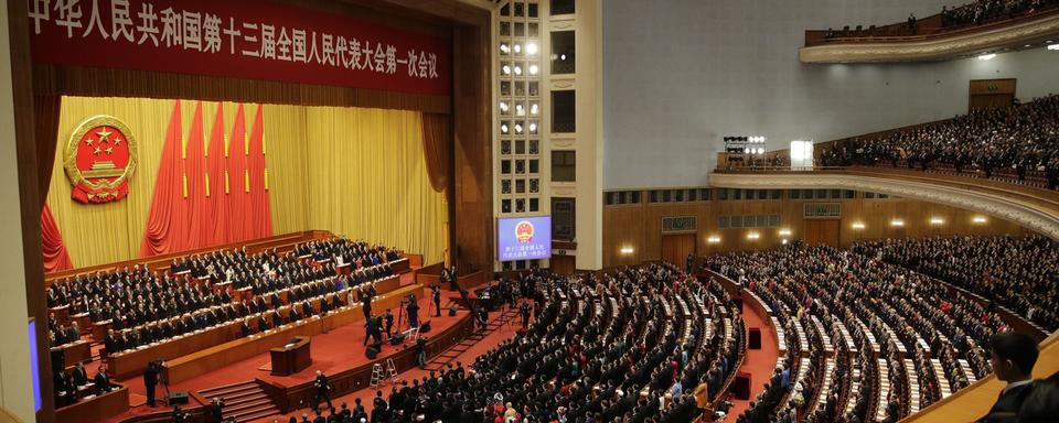 La session annuelle du parlement chinois a été ouverte lundi à Pékin. [AP/Keystone - Andy Wong]