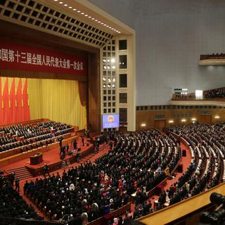 La session annuelle du parlement chinois a été ouverte lundi à Pékin. [AP/Keystone - Andy Wong]
