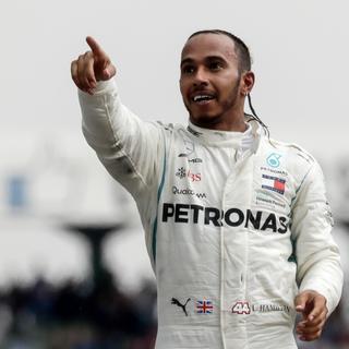 Hamilton a remporté sa 66e victoire en 219 Grands Prix. [Ronald Wittek]