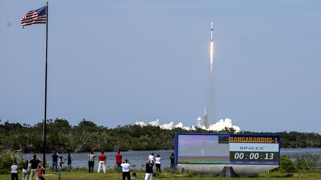 Ce lanceur est appelé à propulser des humains vers la Station spatiale internationale (ISS). [Craig Bailey /Florida Today via AP]