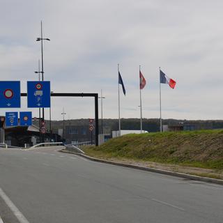 La douane franco-suisse à Boncourt (JU). [RTS - Gaël Klein]