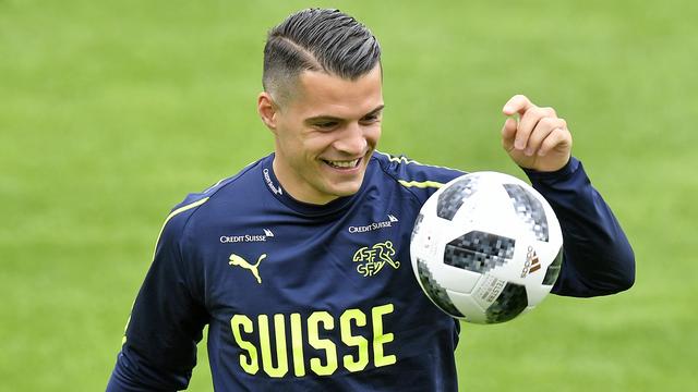 Granit Xhaka a de quoi être soulagé. [Walter Bieri]