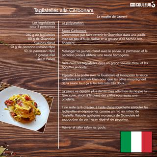 La recette de Laurent - Tagliatelles alla Carbonara. [Laurent Dormond - RTS]
