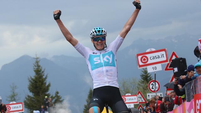 Chris Froome s'est imposé au sommet du Monte Zoncolan. [AFP - Luk Benies]