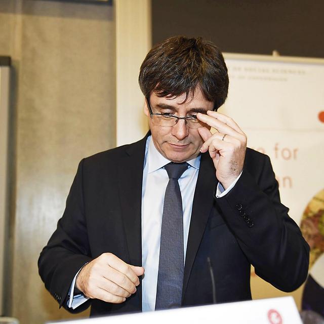 L'ex-président catalan Carles Puigdemont, photographié le 22 janvier 2018 à Copenhague. [EPA/Keystone - Tariq Mikkel]