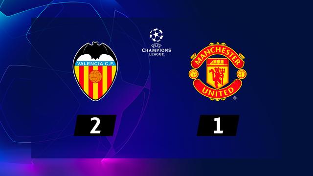 6e journée, Valencia - Manchester United (2-1): le résumé de la rencontre