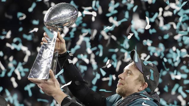 Nick Foles et les Eagles ont créé la surprise face aux Patriots. [Keystone - Chris O'Meara]