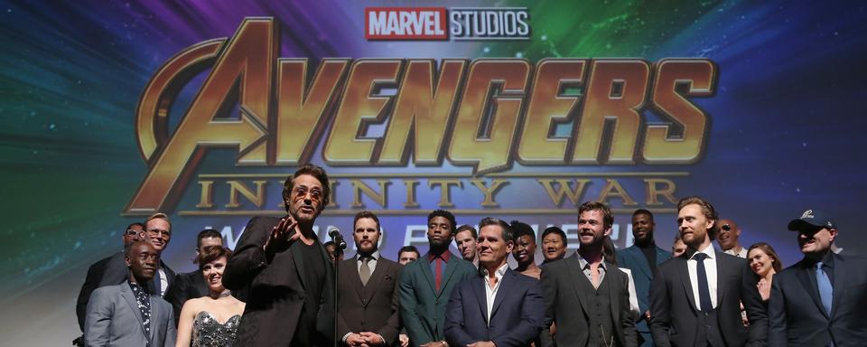 L'équipe du film Avengers: Infinity War. [Getty Images for Disney/AFP - Jesse Grant]