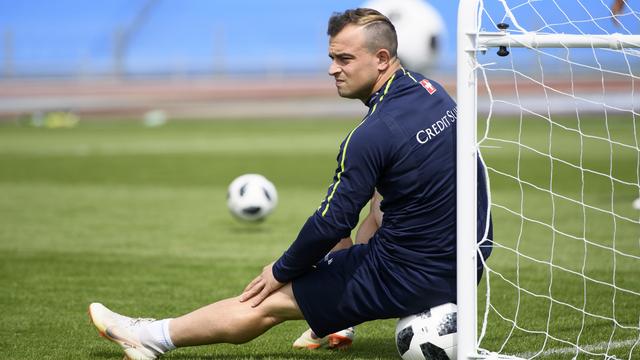 Shaqiri et ses coéquipiers vont véritablement entrer demain dans leur Coupe du monde. [Laurent Gilliéron]