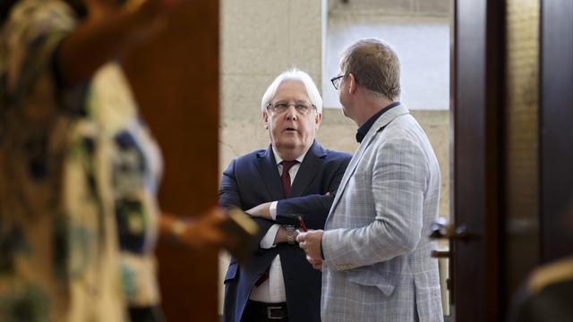 Martin Griffiths, envoyé spécial des Nations unies pour le Yémen. [Keystone - Salvatore Di Nolfi]