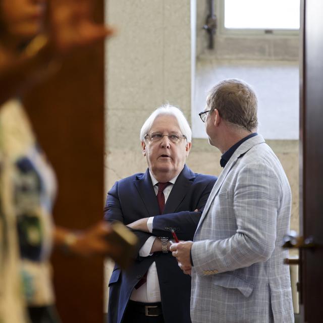 Martin Griffiths, envoyé spécial des Nations unies pour le Yémen. [Keystone - Salvatore Di Nolfi]