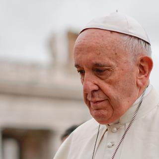 Le pape Francois, photograpié le 11 avril 2018 au Vatican. [Keystone - Andrew Medichini]