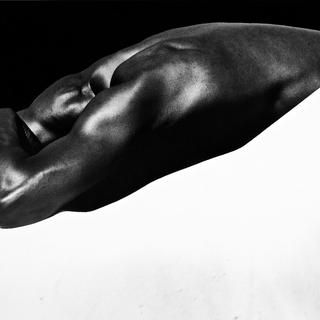 Laurent Elie Badessi "Man’s Back, Horse’s Back", Camargue, France, 1994. [Musée de l'Elysée. - Laurent Elie Badessi]